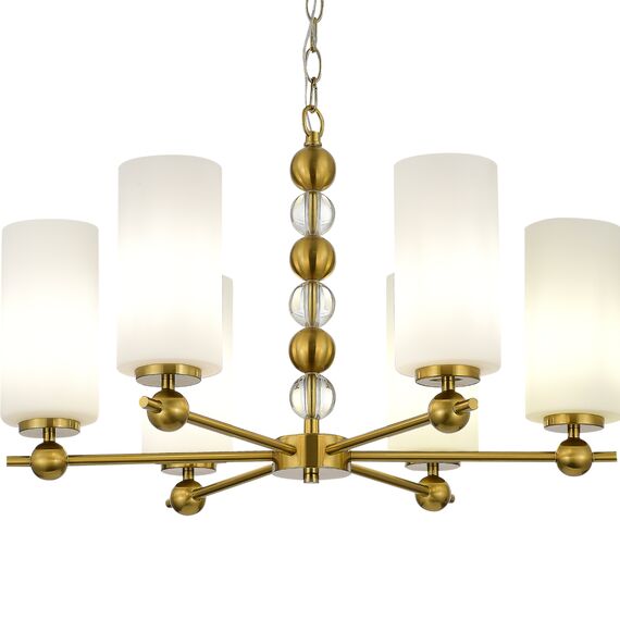 SL2003.303.06 Светильник подвесной ST-Luce латунь/белый E27 6*40W AURORA, изображение 3