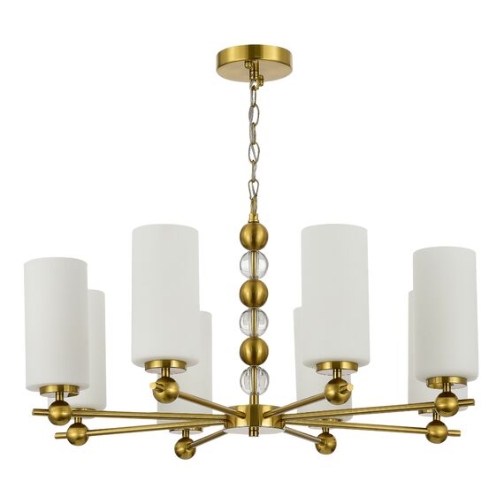 SL2003.303.08 Светильник подвесной ST-Luce латунь/белый E27 8*40W AURORA, изображение 2