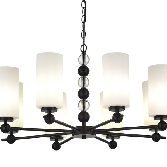 SL2003.403.08 Светильник подвесной ST-Luce черный/белый E27 8*40W AURORA, изображение 3