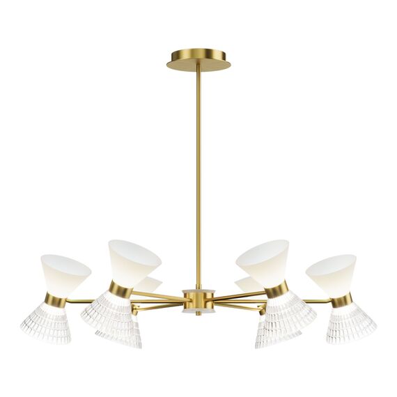 SL2004.303.12 Светильник подвесной ST-Luce латунь/прозрачный, белый, латунь G9 LED 12*5W SPIRIT