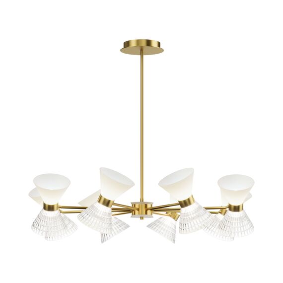 SL2004.303.16 Светильник подвесной ST-Luce латунь/прозрачный, белый, латунь G9 LED 16*5W SPIRIT, изображение 2