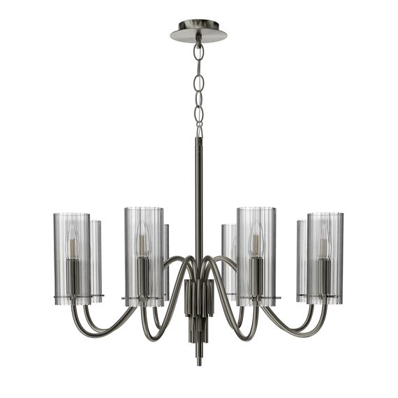 SL2005.103.08 Светильник подвесной ST-Luce никиль/прозрачный E14 8*40W SANTORI, изображение 2