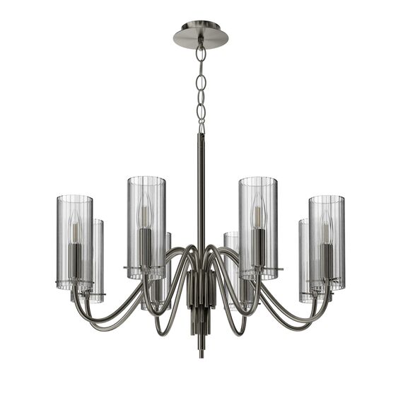 SL2005.103.08 Светильник подвесной ST-Luce никиль/прозрачный E14 8*40W SANTORI, изображение 4