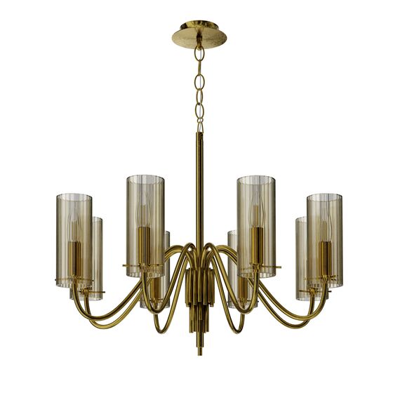 SL2005.303.08 Светильник подвесной ST-Luce латунь/коньячный E14 8*40W SANTORI, изображение 4