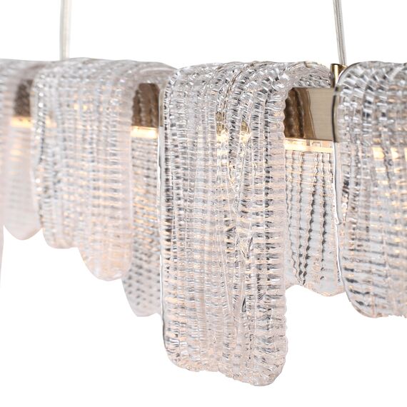 SL6021.203.36 Светильник подвесной ST-Luce золотистый/прозрачный LED 1*36W 3000K VOILE, изображение 3