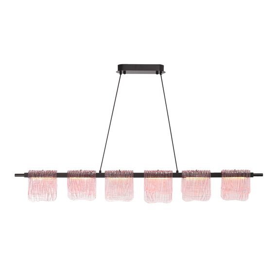 SL6021.403.36 Светильник подвесной ST-Luce черный/розовый LED 1*36W 3000K VOILE, изображение 4