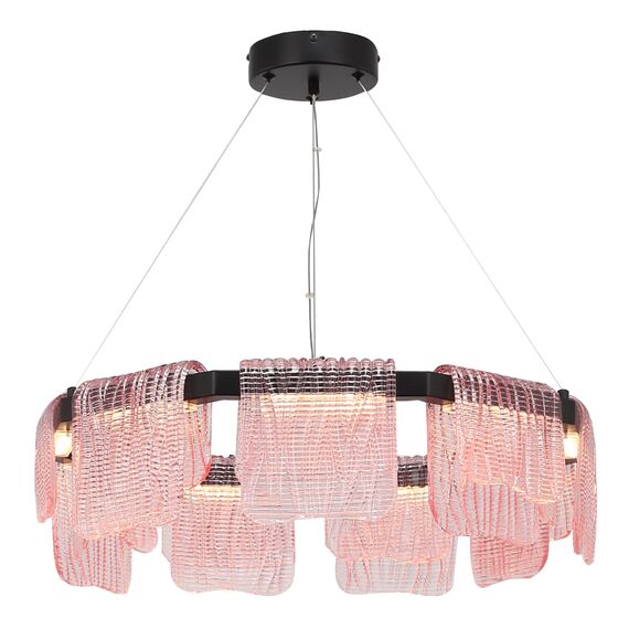 SL6021.403.54 Светильник подвесной ST-Luce черный/розовый LED 1*54W 3000K VOILE, изображение 2