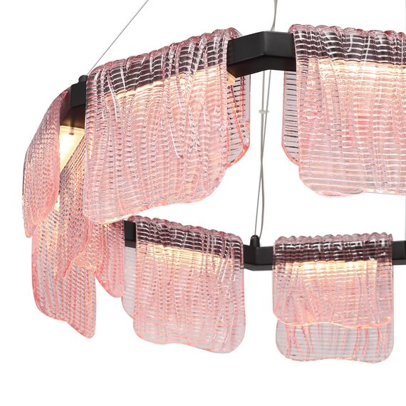 SL6021.403.54 Светильник подвесной ST-Luce черный/розовый LED 1*54W 3000K VOILE, изображение 3