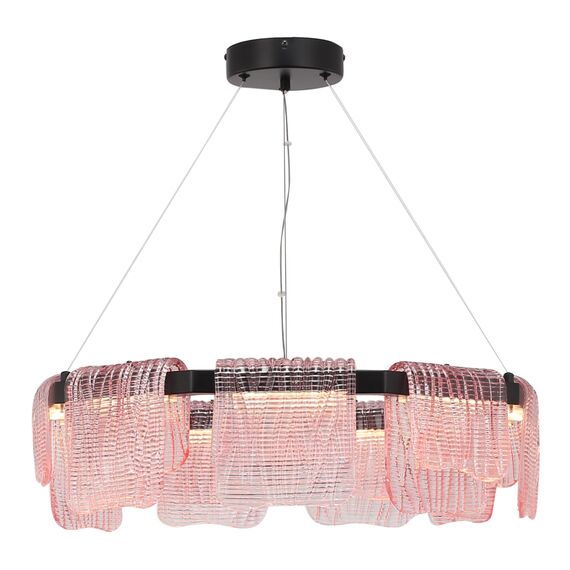 SL6021.403.54 Светильник подвесной ST-Luce черный/розовый LED 1*54W 3000K VOILE, изображение 4