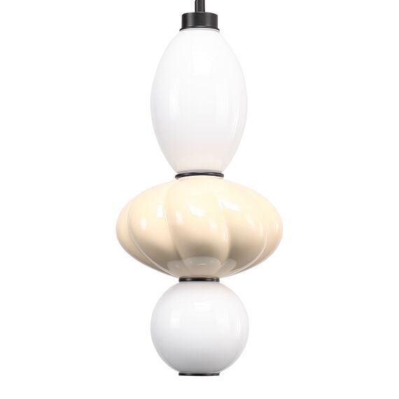 SL6134.413.01 Светильник подвесной ST-Luce черный/желтый, опаловый LED 1*18W 3000K FLORENTINI, изображение 3