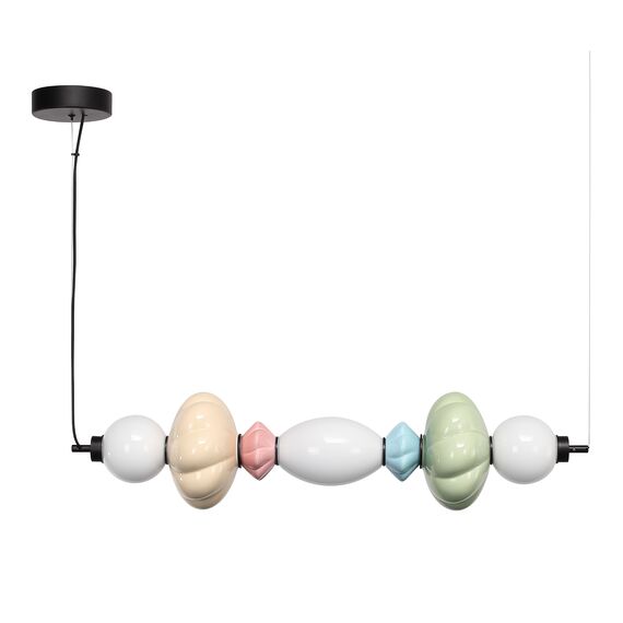 SL6134.443.01 Светильник подвесной ST-Luce черный/зеленый, розовый, желтый, синий, опаловый LED 1*24 FLORENTINI, изображение 2