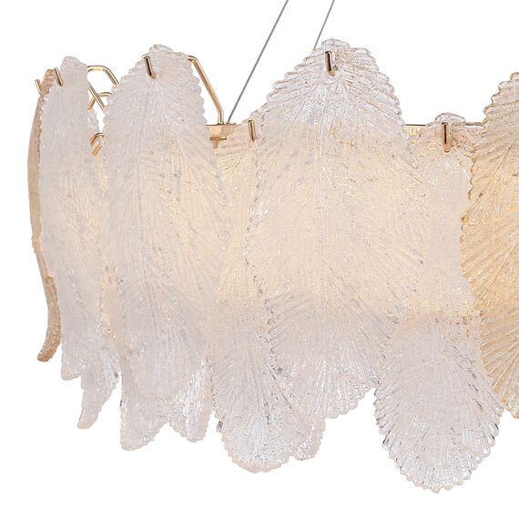 SL6135.223.01 Светильник подвесной ST-Luce золото/прозрачный, янтарный LED 1*56W 3000K LIGHTSOME, изображение 4