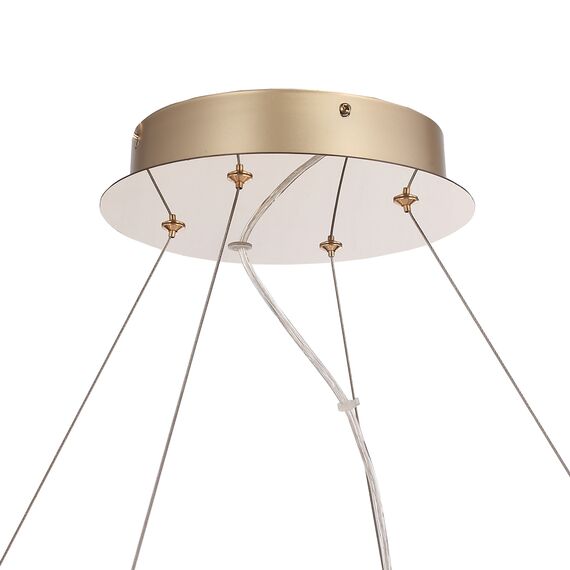 SL6135.223.01 Светильник подвесной ST-Luce золото/прозрачный, янтарный LED 1*56W 3000K LIGHTSOME, изображение 7