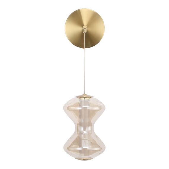 SL6136.201.01 Светильник настенный ST-Luce золото/коньячный LED 1*6W 3000K SPINE, изображение 2