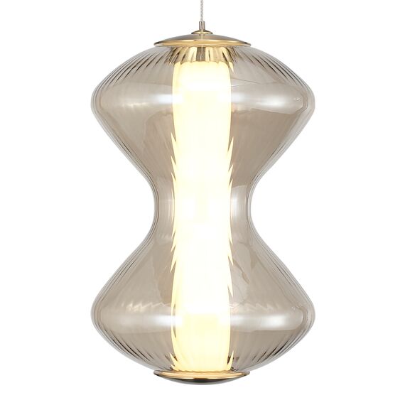 SL6136.203.01 Светильник подвесной ST-Luce золото/коньячный LED 1*6W 3000K SPINE, изображение 3