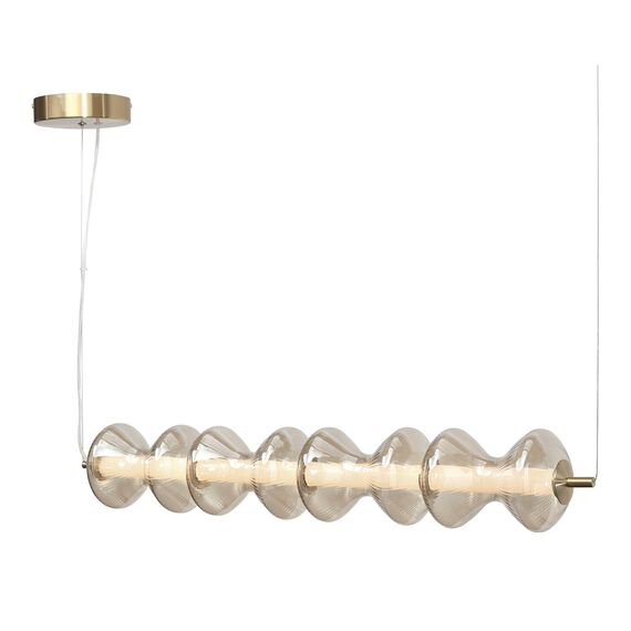 SL6136.223.01 Светильник подвесной ST-Luce золото/коньячный LED 1*22W 3000K SPINE, изображение 3