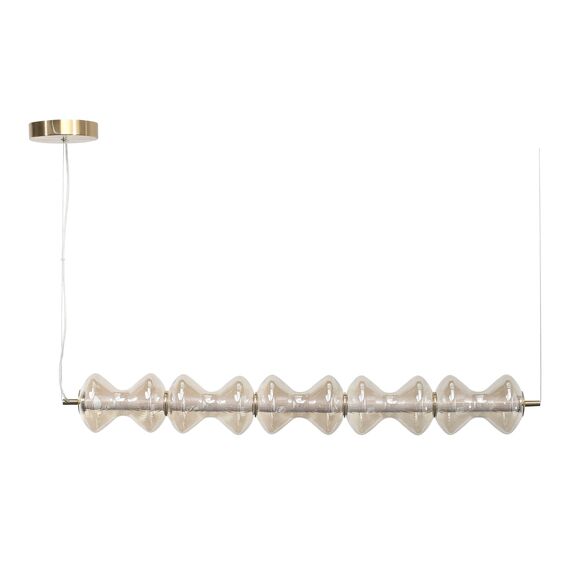 SL6136.243.01 Светильник подвесной ST-Luce золото/коньячный LED 1*28W 3000K SPINE, изображение 2