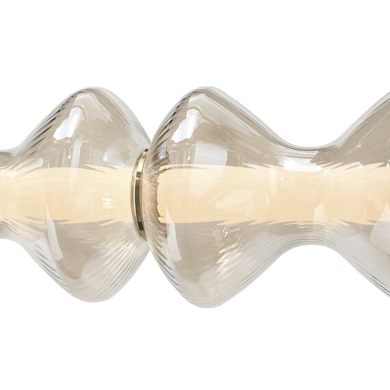 SL6136.243.01 Светильник подвесной ST-Luce золото/коньячный LED 1*28W 3000K SPINE, изображение 4