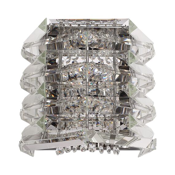 SL6137.101.02 Светильник настенный ST-Luce никель/прозрачный E14 2*40W STROZZI, изображение 2