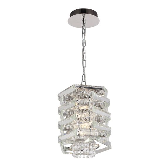 SL6137.103.01 Светильник подвесной ST-Luce никель/прозрачный E14 1*40W STROZZI, изображение 4