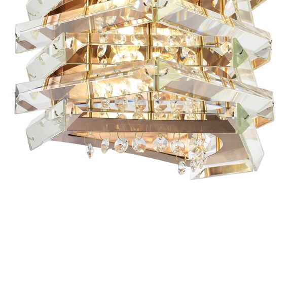 SL6137.201.02 Светильник настенный ST-Luce медь/прозрачный E14 2*40W STROZZI, изображение 4