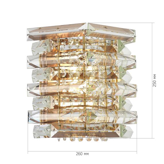 SL6137.201.02 Светильник настенный ST-Luce медь/прозрачный E14 2*40W STROZZI, изображение 5