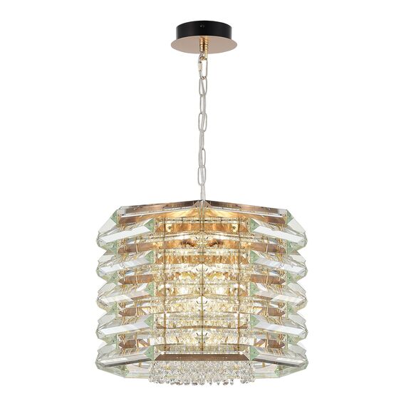 SL6137.203.08 Светильник подвесной ST-Luce медь/прозрачный E14 8*40W STROZZI