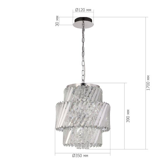 SL6138.303.04 Светильник подвесной ST-Luce латунь/прозрачный E14 4*40W RITZ, изображение 7