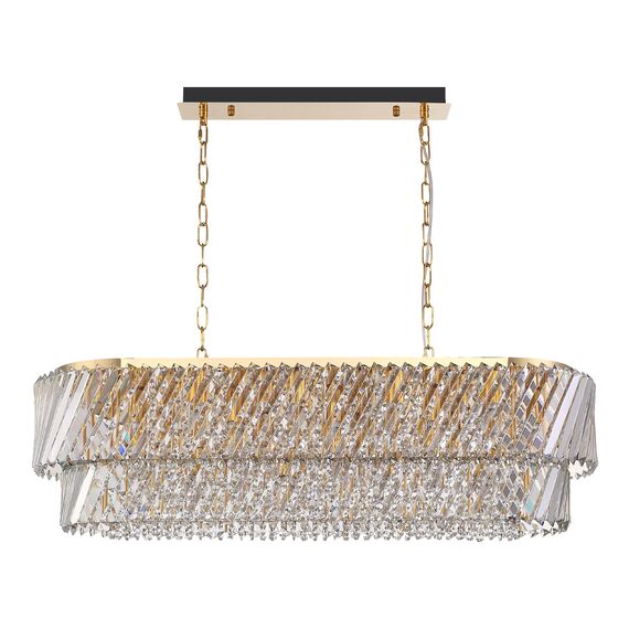 SL6138.303.14 Светильник подвесной ST-Luce латунь/прозрачный E14 14*40W RITZ, изображение 2