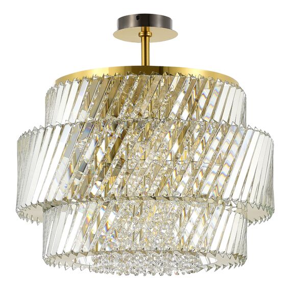 SL6138.313.12 Светильник потолочный ST-Luce латунь/прозрачный E14 12*40W RITZ, изображение 2