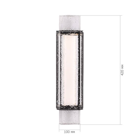 SL6140.401.01 Светильник настенный ST-Luce черный/прозрачный LED 1*11W 3000K EIS, изображение 6