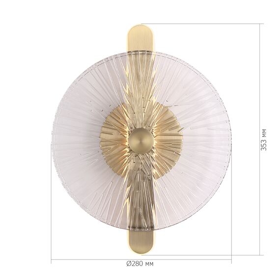 SL6141.301.01 Светильник настенный ST-Luce бронза/прозрачный LED 1*11W 4000K WASI, изображение 5