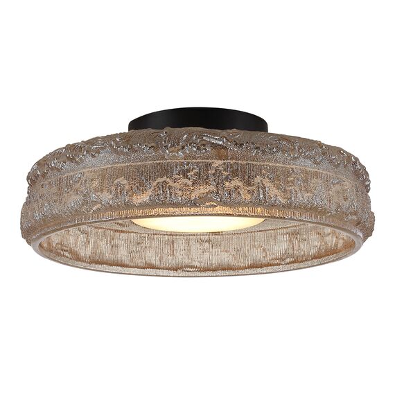 SL6143.422.01 Светильник потолочный ST-Luce черный/шампань LED 1*15W 4000K ANTIKE