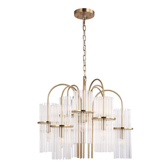 SL6145.303.09 Светильник подвесной ST-Luce латунь/прозрачный E14 9*40W TASSE, изображение 2