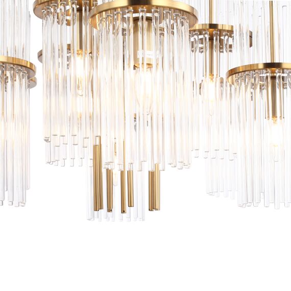 SL6145.303.09 Светильник подвесной ST-Luce латунь/прозрачный E14 9*40W TASSE, изображение 4