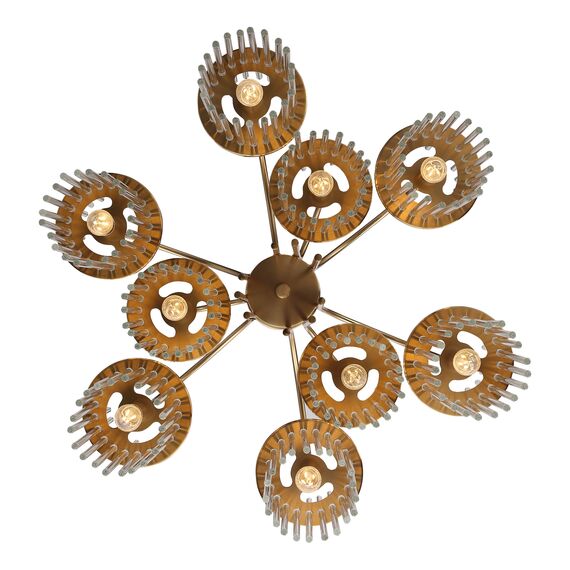 SL6145.303.09 Светильник подвесной ST-Luce латунь/прозрачный E14 9*40W TASSE, изображение 5