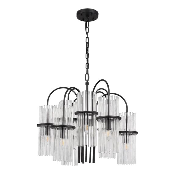 SL6145.403.09 Светильник подвесной ST-Luce черный/прозрачный E14 9*40W TASSE, изображение 2