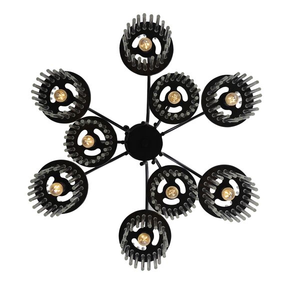 SL6145.403.09 Светильник подвесной ST-Luce черный/прозрачный E14 9*40W TASSE, изображение 4