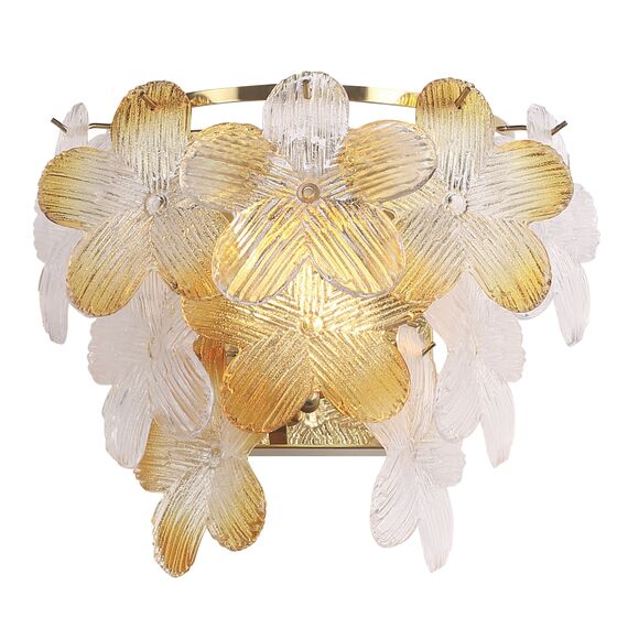 SL6240.201.02 Светильник настенный ST-Luce золотистый/Прозрачный, янтарный E14 2*60W TENDER, изображение 3