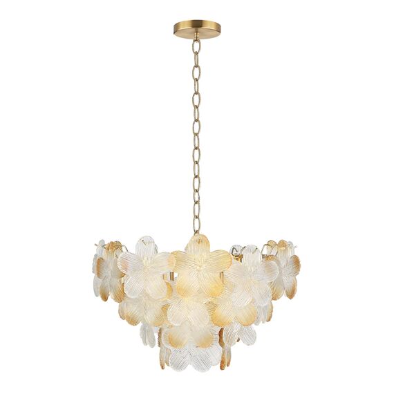 SL6240.203.06 Светильник подвесной ST-Luce золотистый/Прозрачный, янтарный E14 6*60W TENDER, изображение 3