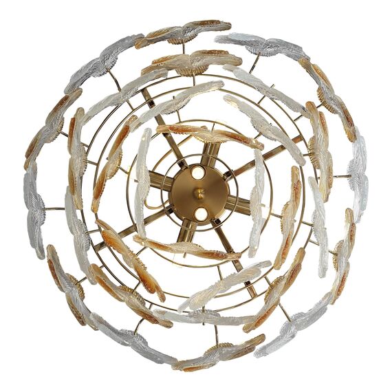 SL6240.203.06 Светильник подвесной ST-Luce золотистый/Прозрачный, янтарный E14 6*60W TENDER, изображение 5