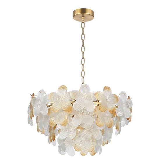 SL6240.203.12 Светильник подвесной ST-Luce золотистый/Прозрачный, янтарный E14 12*60W TENDER, изображение 2