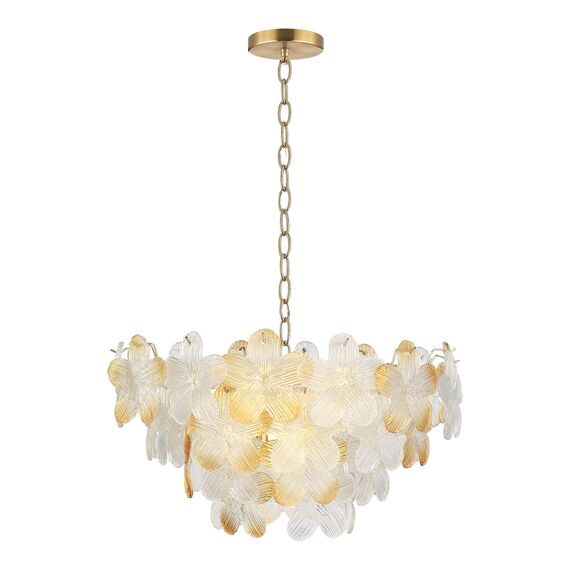 SL6240.203.12 Светильник подвесной ST-Luce золотистый/Прозрачный, янтарный E14 12*60W TENDER, изображение 3