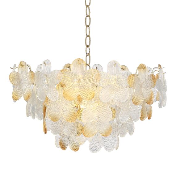 SL6240.203.12 Светильник подвесной ST-Luce золотистый/Прозрачный, янтарный E14 12*60W TENDER, изображение 4