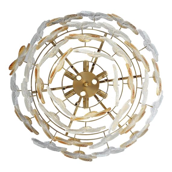 SL6240.203.12 Светильник подвесной ST-Luce золотистый/Прозрачный, янтарный E14 12*60W TENDER, изображение 5