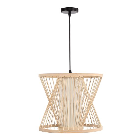 SL6241.503.01 Светильник подвесной ST-Luce Древесный/Белый E27 1*40W ALMA, изображение 2