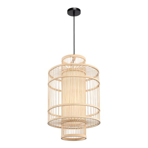 SL6241.523.01 Светильник подвесной ST-Luce Древесный/Белый E27 1*40W ALMA, изображение 3