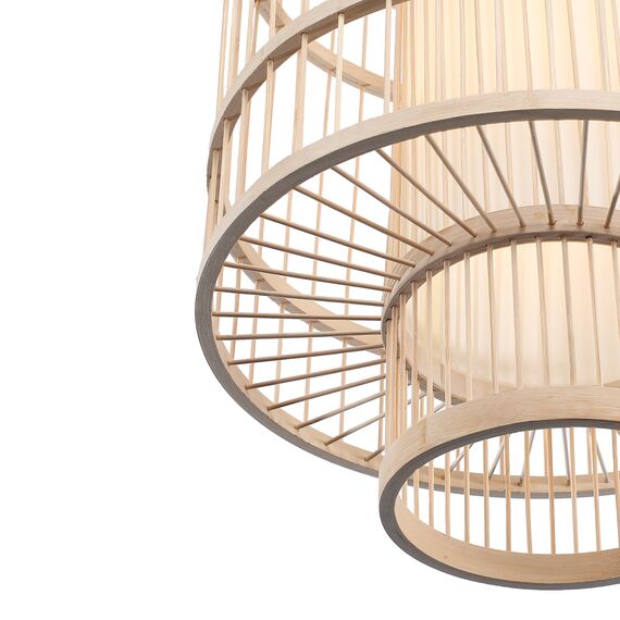 SL6241.523.01 Светильник подвесной ST-Luce Древесный/Белый E27 1*40W ALMA, изображение 5