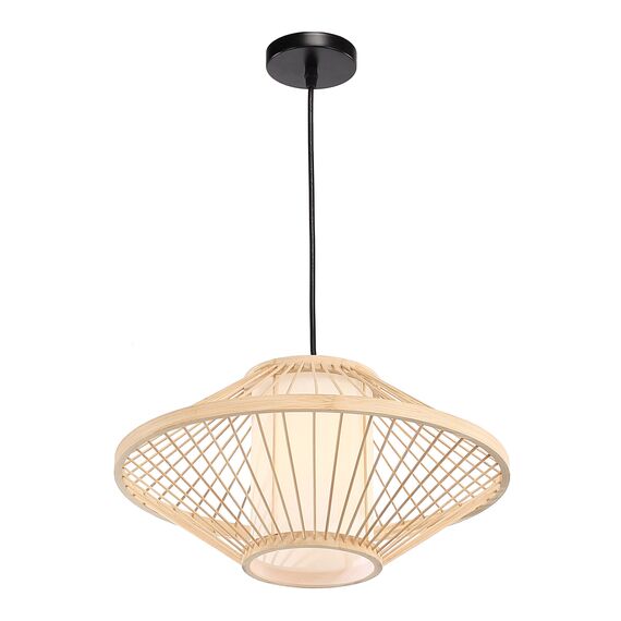 SL6241.533.01 Светильник подвесной ST-Luce Древесный/Белый E27 1*40W ALMA, изображение 3