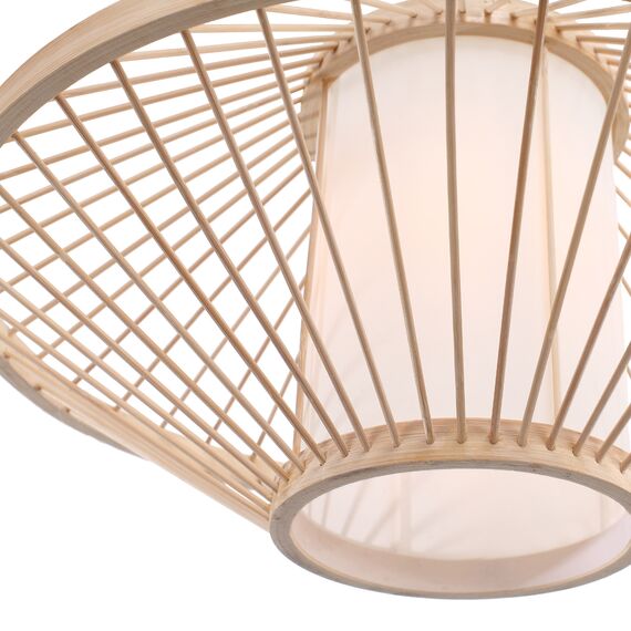 SL6241.533.01 Светильник подвесной ST-Luce Древесный/Белый E27 1*40W ALMA, изображение 5